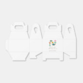 レトロミッドセンチュリーモダンカスタムウェディングありがとう フェイバーボックス (折り畳みなし)