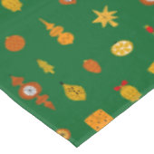 レトロミッドセンチュリーモダンクリスマスアイコン テーブルクロス (アングル)