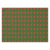 レトロミッドセンチュリーモダンクリスマススターズ テーブルクロス (正面(横))