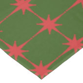 レトロミッドセンチュリーモダンクリスマススターズ テーブルクロス (アングル)