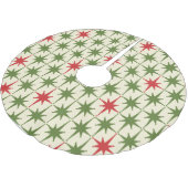 レトロミッドセンチュリーモダンクリスマススターバスト ブラッシュドポリエステルツリースカート (アングル)