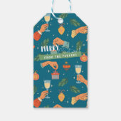 レトロミッドセンチュリーモダンクリスマスホリデーギフトTa ギフトタグ (正面)