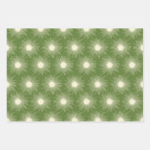 レトロミッドセンチュリーモダンクリスマス日が差すこと ラッピングペーパーシート (正面2)