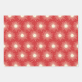 レトロミッドセンチュリーモダンクリスマス日が差すこと ラッピングペーパーシート (正面)