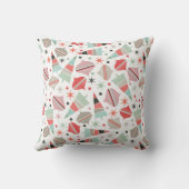 レトロミッドセンチュリーモダンクリスマス クッション (裏面)