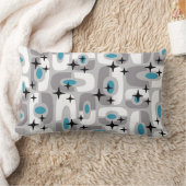 レトロミッドセンチュリーモダンコズミック抽象芸術パターン ランバークッション (ブランケット)