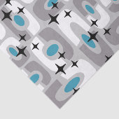 レトロミッドセンチュリーモダンコズミック抽象芸術パターン 薄葉紙 (詳細)