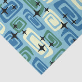 レトロミッドセンチュリーモダンコズミック抽象芸術パターン 薄葉紙 (詳細)