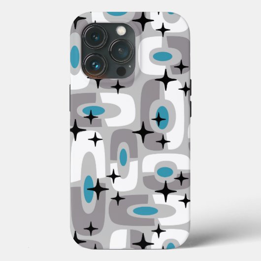 レトロミッドセンチュリーモダンコズミック抽象芸術パターン Case-Mate iPhoneケース (裏面)