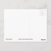 レトロミッドセンチュリーモダンサークルアローズ ポストカード (裏面)