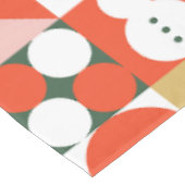 レトロミッドセンチュリーモダンスカンジナビアのクリスマス テーブルクロス (アングル)