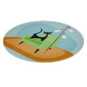 レトロミッドセンチュリーモダンスタイル猫 カッティングボード (角)