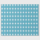 レトロミッドセンチュリーモダンスターパターン ラッピングペーパー (フラット)