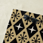 レトロミッドセンチュリーモダンダイヤモンドスターバストパターン ビーチタオル (インサイチュ)