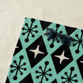 レトロミッドセンチュリーモダンダイヤモンドスターバストパターン ビーチタオル (インサイチュ)