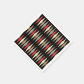 レトロミッドセンチュリーモダンダイヤモンドパターン スタンダードカクテルナプキン (角)