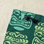 レトロミッドセンチュリーモダンティキパターン ビーチタオル (インサイチュ)