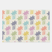 レトロミッドセンチュリーモダンティキパターン ラッピングペーパーシート (正面3)