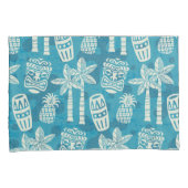 レトロミッドセンチュリーモダンティキパターン 枕カバー (正面右)