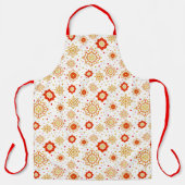 レトロミッドセンチュリーモダンデザイン エプロン (正面)