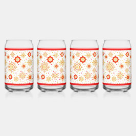 レトロミッドセンチュリーモダンデザイン ガラス缶