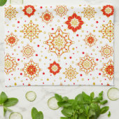 レトロミッドセンチュリーモダンデザイン キッチンタオル (折り畳み)