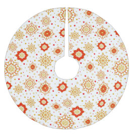 レトロミッドセンチュリーモダンデザイン ブラッシュドポリエステルツリースカート