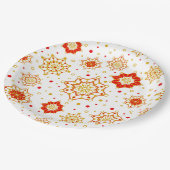 レトロミッドセンチュリーモダンデザイン ペーパープレート (アングル)