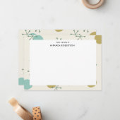 レトロミッドセンチュリーモダンノートカード ノートカード (正面/裏面インサイチュ)