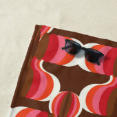 レトロミッドセンチュリーモダンビーチタオル ビーチタオル (インサイチュ)