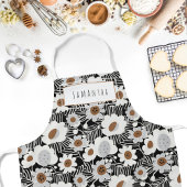 レトロミッドセンチュリーモダンフローラ名エプロン エプロン