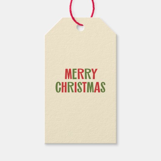 レトロミッドセンチュリーモダンミニマリスト ギフトタグ (正面)