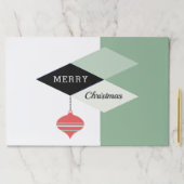 レトロミッドセンチュリーモダンメリークリスマス ペーパーパッド (インサイチュ)