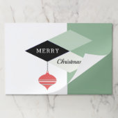 レトロミッドセンチュリーモダンメリークリスマス ペーパーパッド (折り畳み)