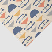 レトロミッドセンチュリーモダン幾何学模様 薄葉紙 (詳細)