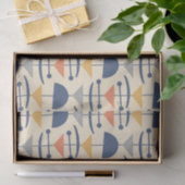 レトロミッドセンチュリーモダン幾何学模様 薄葉紙 (ギフト)