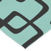 レトロミッドセンチュリーモダン抽象芸術パターン ショートテーブルランナー (コーナー)