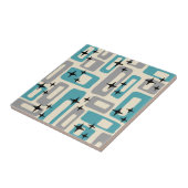 レトロミッドセンチュリーモダン抽象芸術パターン タイル (側面)