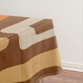 レトロミッドセンチュリーモダン抽象芸術パターン テーブルクロス (インサイチュ)