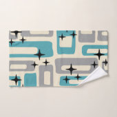 レトロミッドセンチュリーモダン抽象芸術パターン バスタオルセット (ハンドタオル)