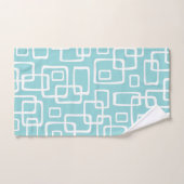 レトロミッドセンチュリーモダン抽象芸術パターン バスタオルセット (ハンドタオル)