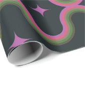 レトロミッドセンチュリーモダン抽象芸術幾何学 ラッピングペーパー (ロールコーナー)