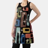 レトロミッドセンチュリーモダン抽象芸術 エプロン (インサイチュ)