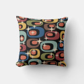 レトロミッドセンチュリーモダン抽象芸術 クッション (正面)