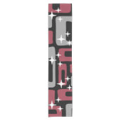 レトロミッドセンチュリーモダン抽象芸術 ショートテーブルランナー (正面)