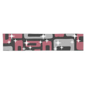 レトロミッドセンチュリーモダン抽象芸術 ショートテーブルランナー (横)