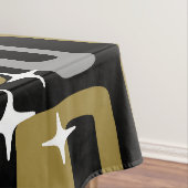 レトロミッドセンチュリーモダン抽象芸術 テーブルクロス (インサイチュ)