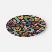 レトロミッドセンチュリーモダン抽象芸術 ペーパープレート (アングル)