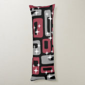 レトロミッドセンチュリーモダン抽象芸術 ボディピロー (裏面 (縦))