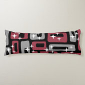 レトロミッドセンチュリーモダン抽象芸術 ボディピロー (正面)